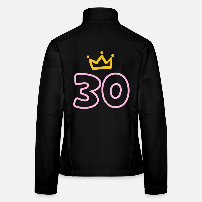30. Geburtstag Krone 30 Jahre Frauen Softshelljacke