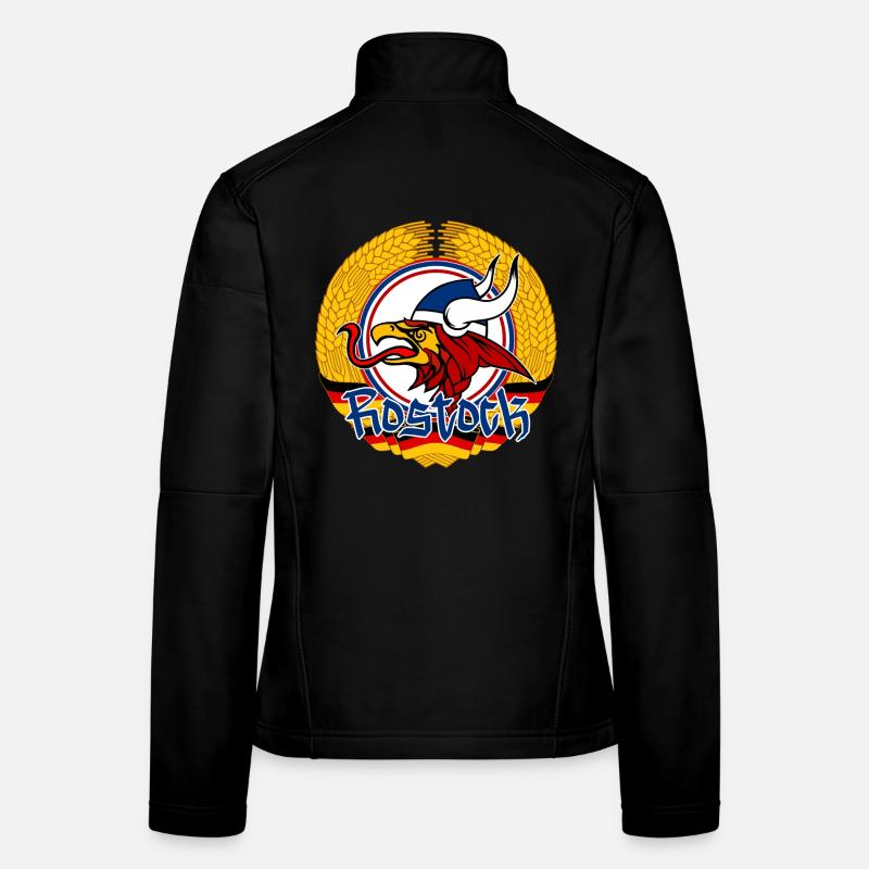 Rostock Rostocker DDR Ährenkranz - Frauen Softshelljacke - Schwarz
