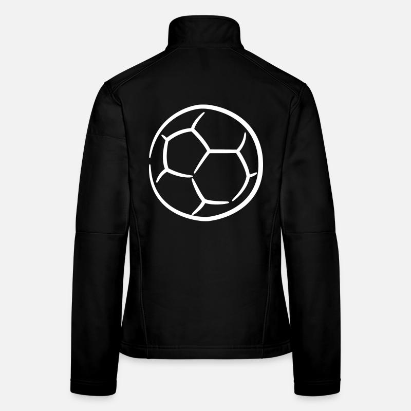Dessin de handball Veste en tissu softshell Femme