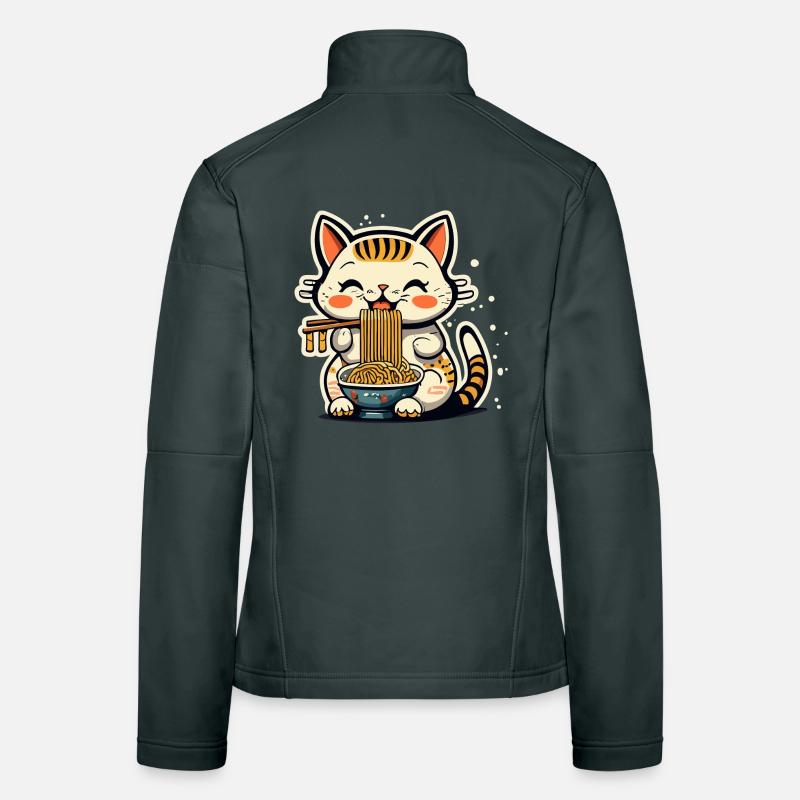 Ramen Cat Women's Softshell Jacket