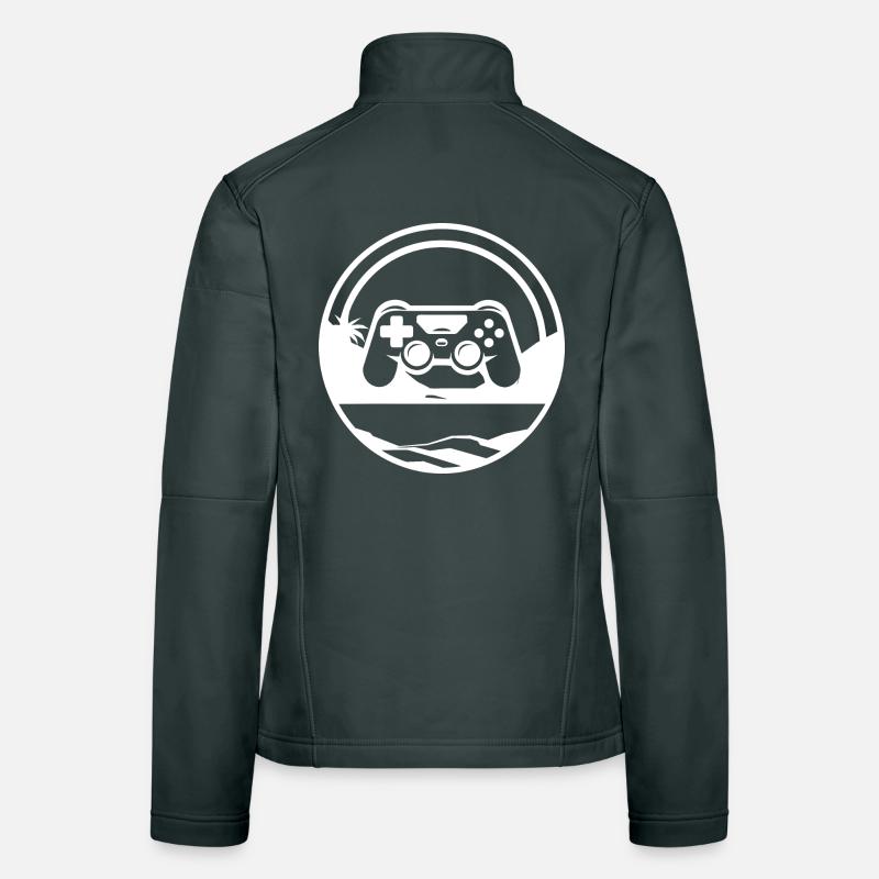 Graphismes de jeux vidéo Veste en tissu softshell Femme