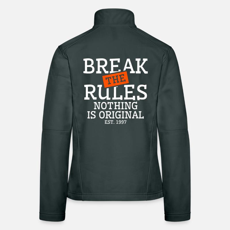 break rules original Women's Softshell Jacket