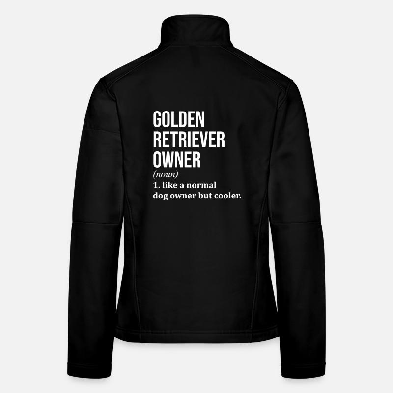 Golden Retriever - Women's Softshell Jacket - black