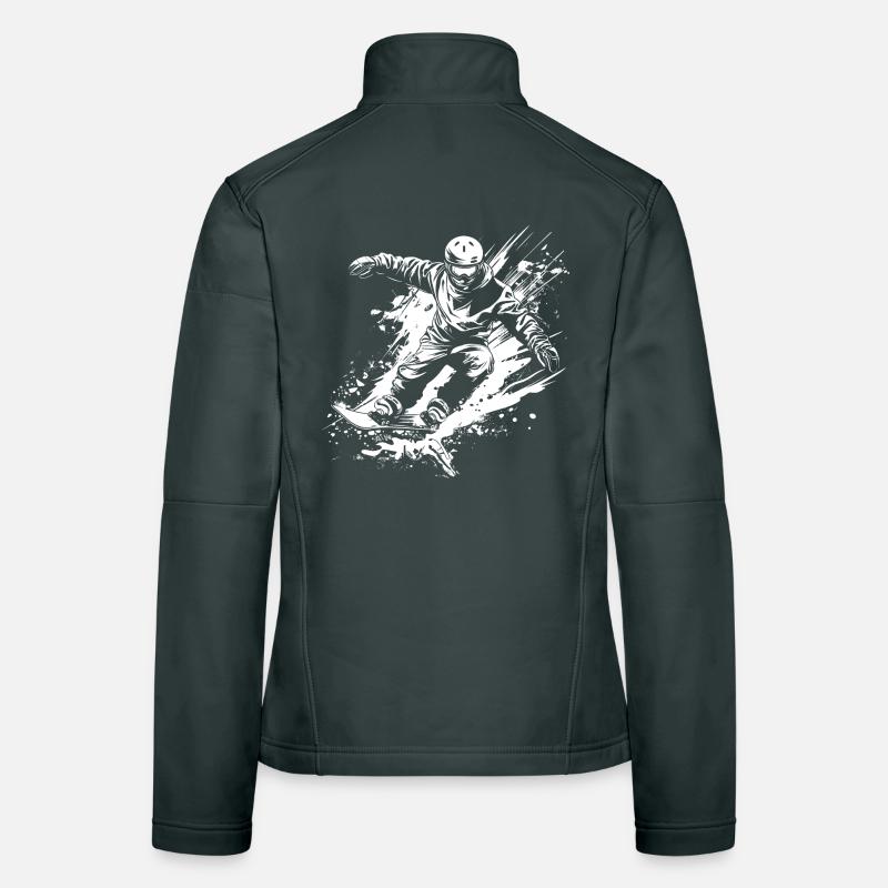 Snowboarder Frauen Softshelljacke