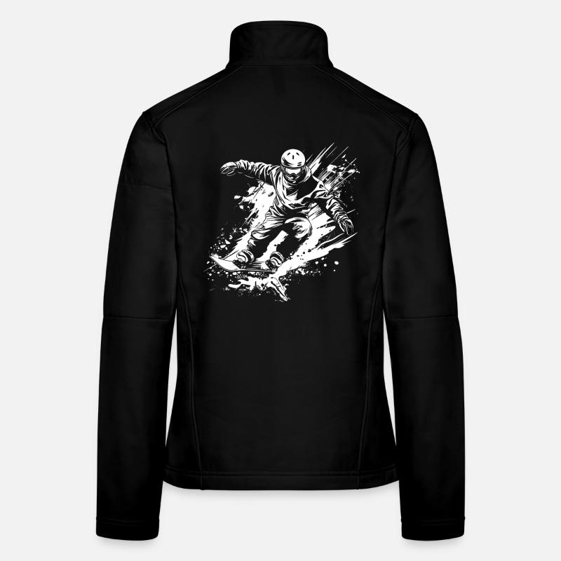 Snowboarders Veste en tissu softshell Femme