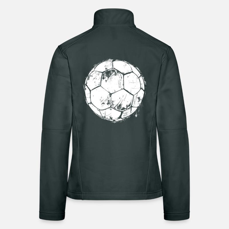 Soccer Drawing Women's Softshell Jacket