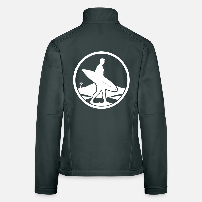 Surfer Logo Frauen Softshelljacke