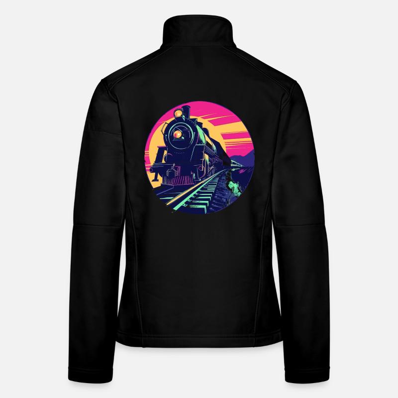 Railway Illustration Women's Softshell Jacket