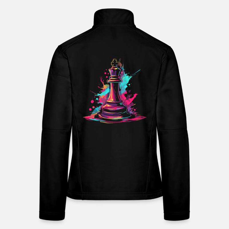 Chess Graffiti Women's Softshell Jacket