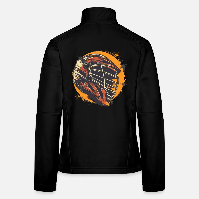 Lacrosse Helmet Graphic Women's Softshell Jacket