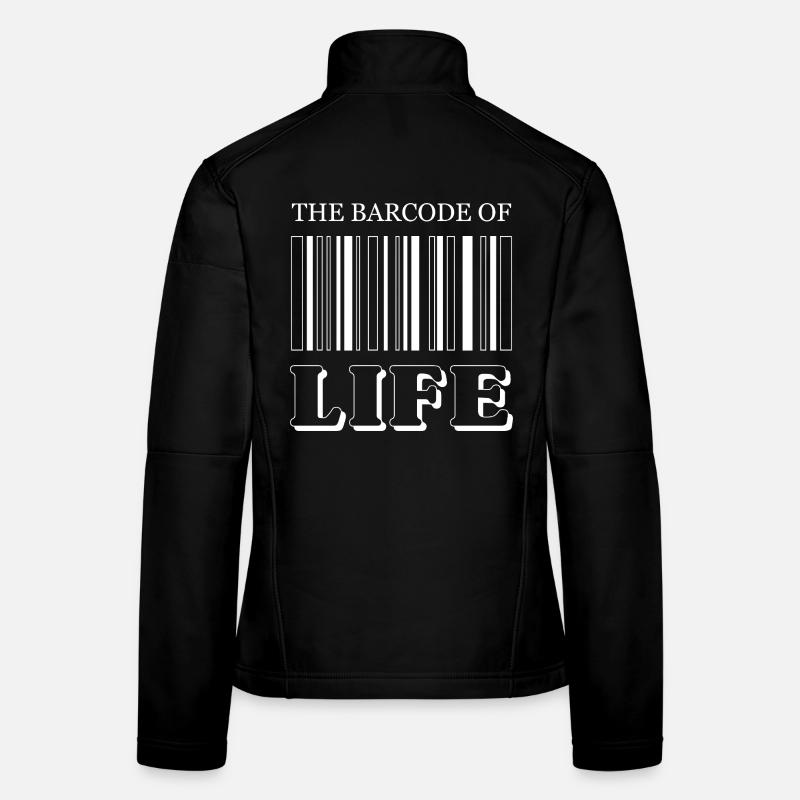 The Barcode of Life / Der Strichcode des Lebens - Frauen Softshelljacke - Schwarz