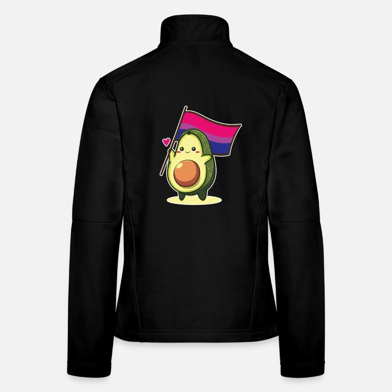 Avocado Bisexual Flagge Bi Pride LGBT Queer CSD Frauen Softshelljacke