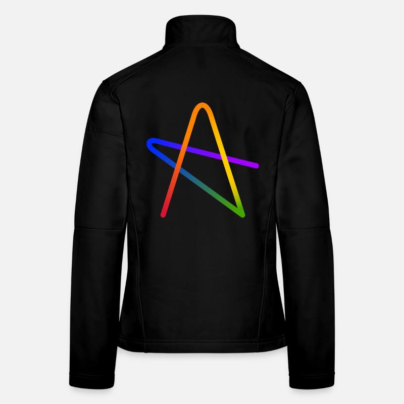 Rainbow A Stern Geschenk Frauen Softshelljacke