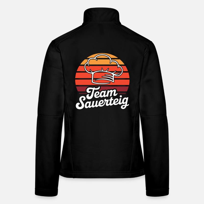 Team Sauerteig Retro Brot Logo Frauen Softshelljacke