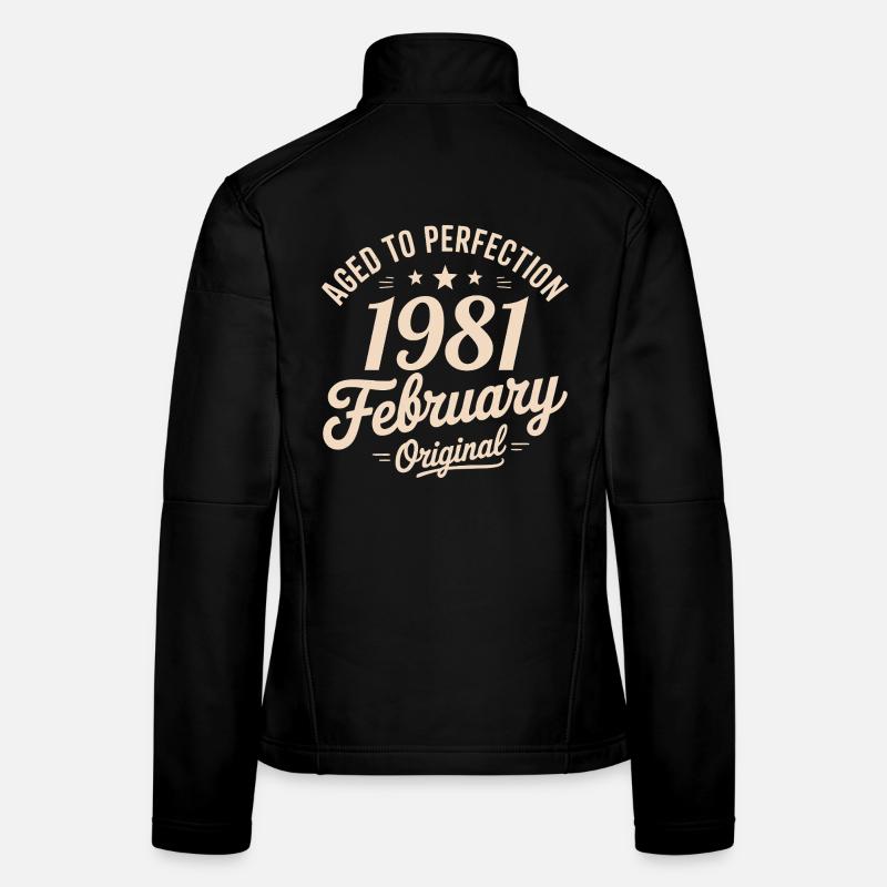 Février 1981 - February 1981 Veste en tissu softshell Femme