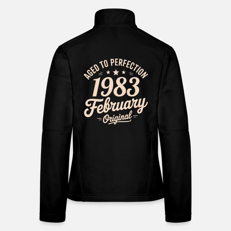 Février 1983 - February 1983 Veste en tissu softshell Femme