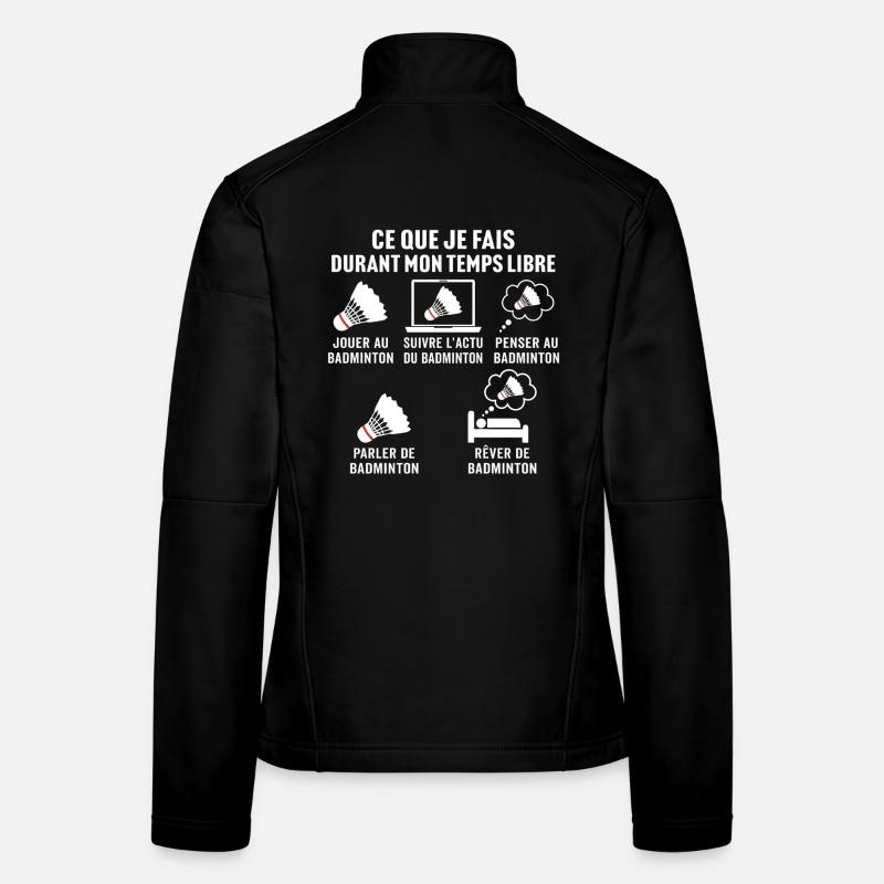 jouer au badminton Veste en tissu softshell Femme