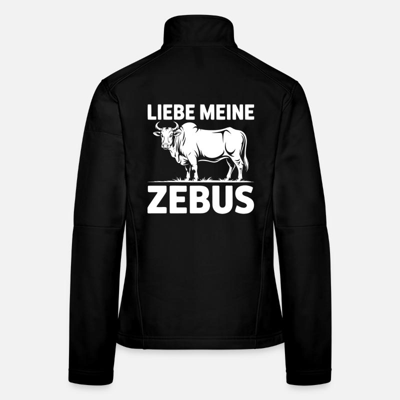 Liebe Meine Zebus Frauen Softshelljacke