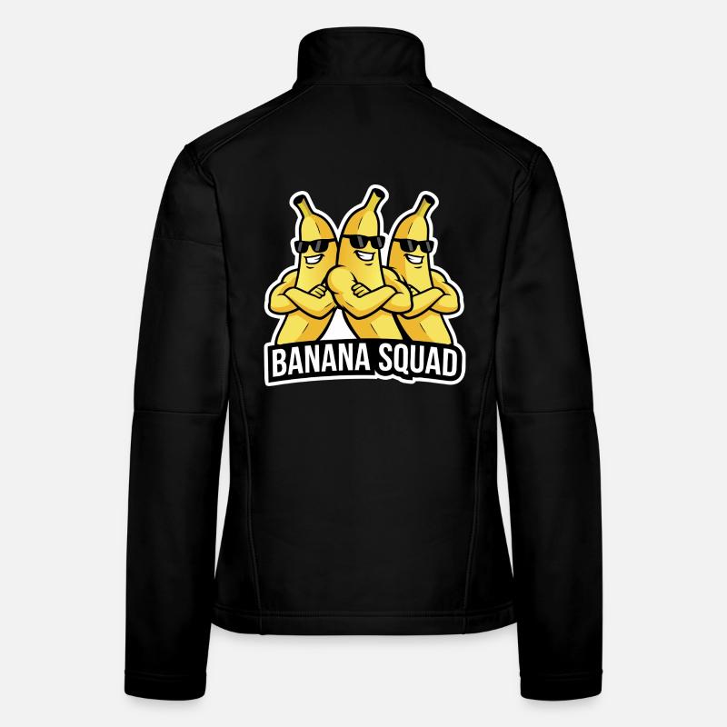 Banane Rigolote : Design Fruit et Humour Veste en tissu softshell Femme