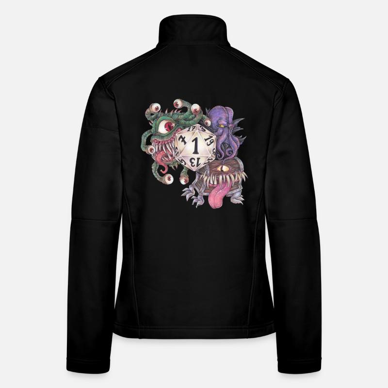 Rollenspiel Tabletop D20 Würfel Geschenk Fail Frauen Softshelljacke