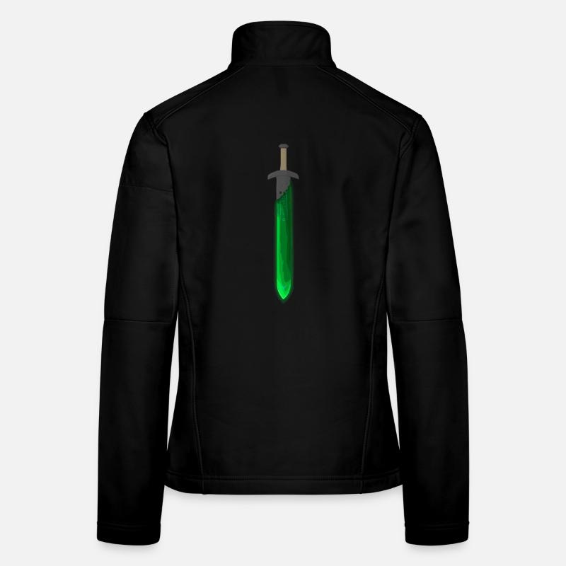 Green Rune Sword Women's Softshell Jacket
