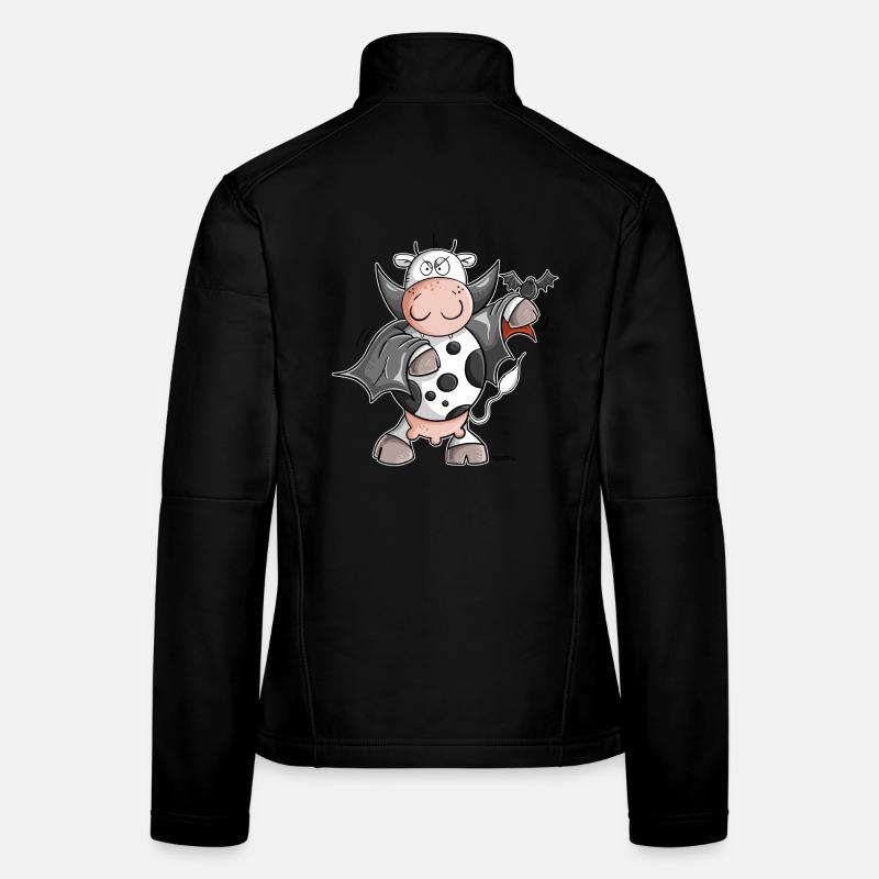 Dracula Kuh I Vampir Fun Frauen Softshelljacke