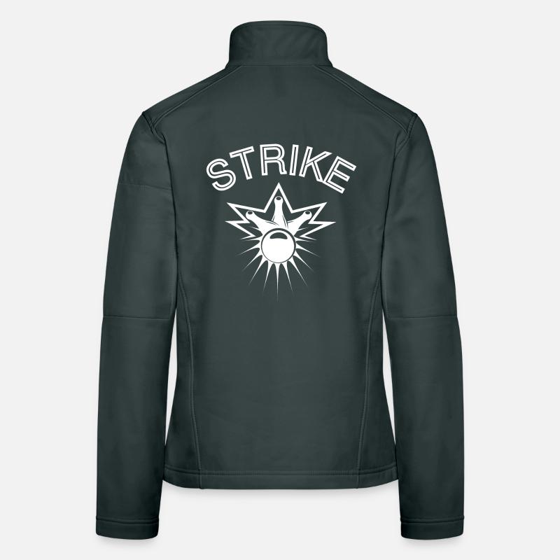 bowling, bowling fan, strike Women's Softshell Jacket