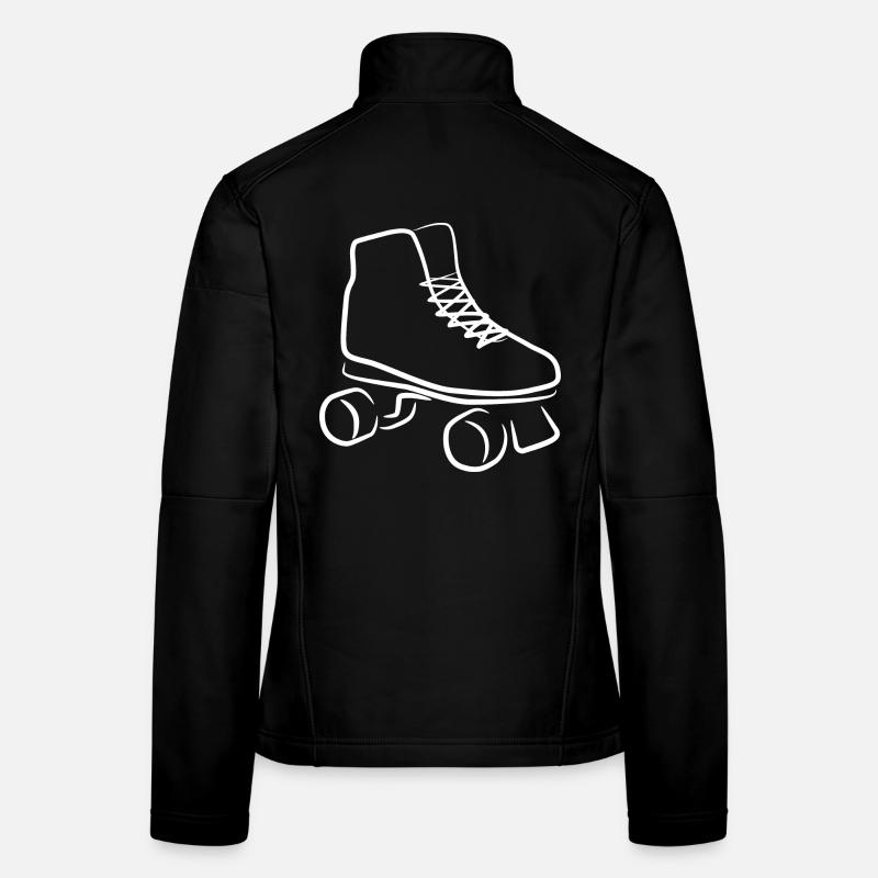 Dessin de patins à roulettes Veste en tissu softshell Femme