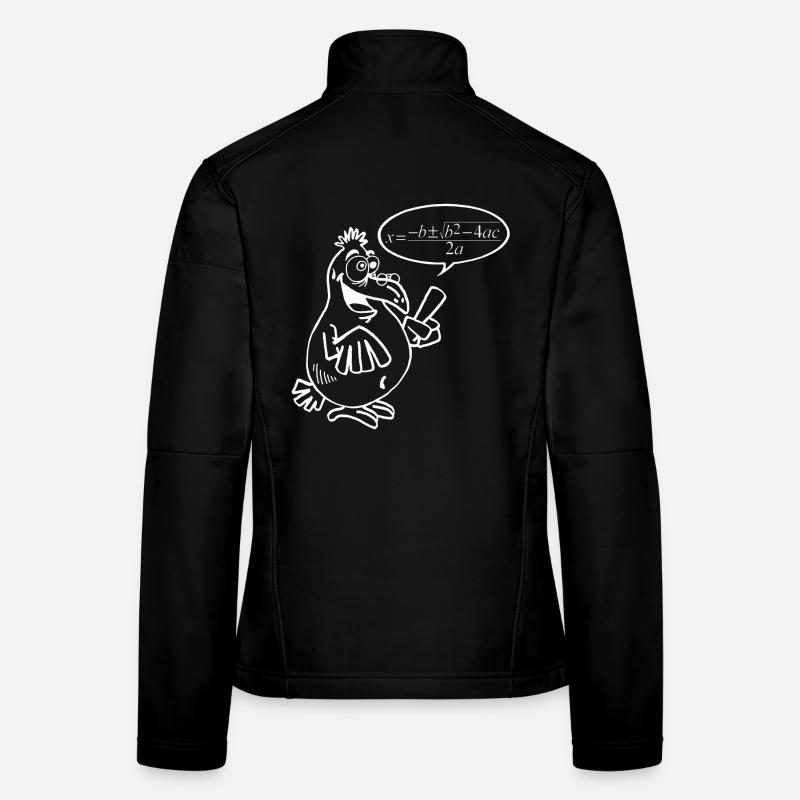 Oiseau intelligent blanc Veste en tissu softshell Femme
