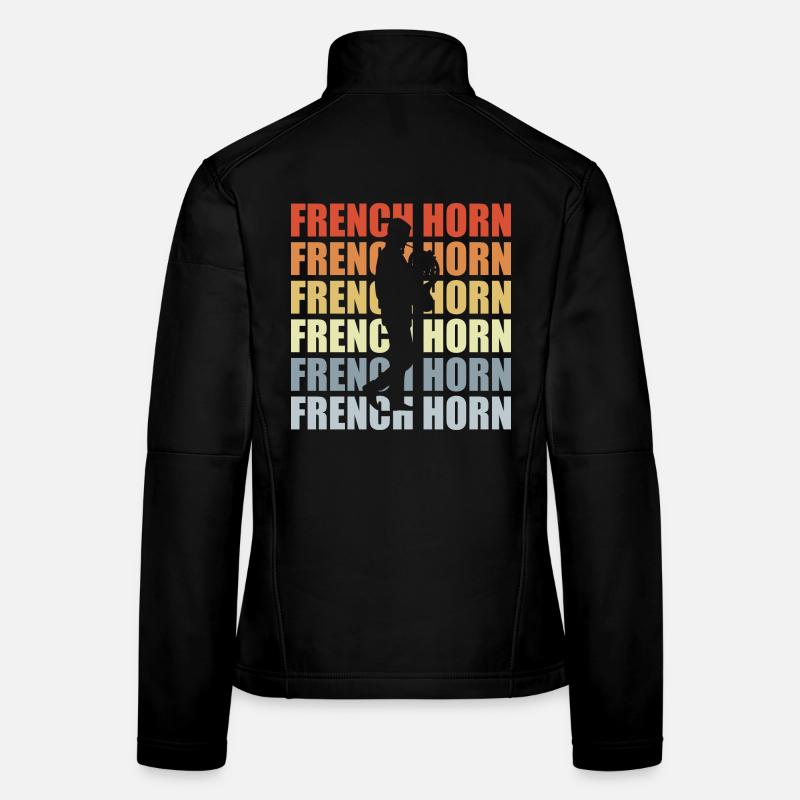 Klaxon rétro Veste en tissu softshell Femme