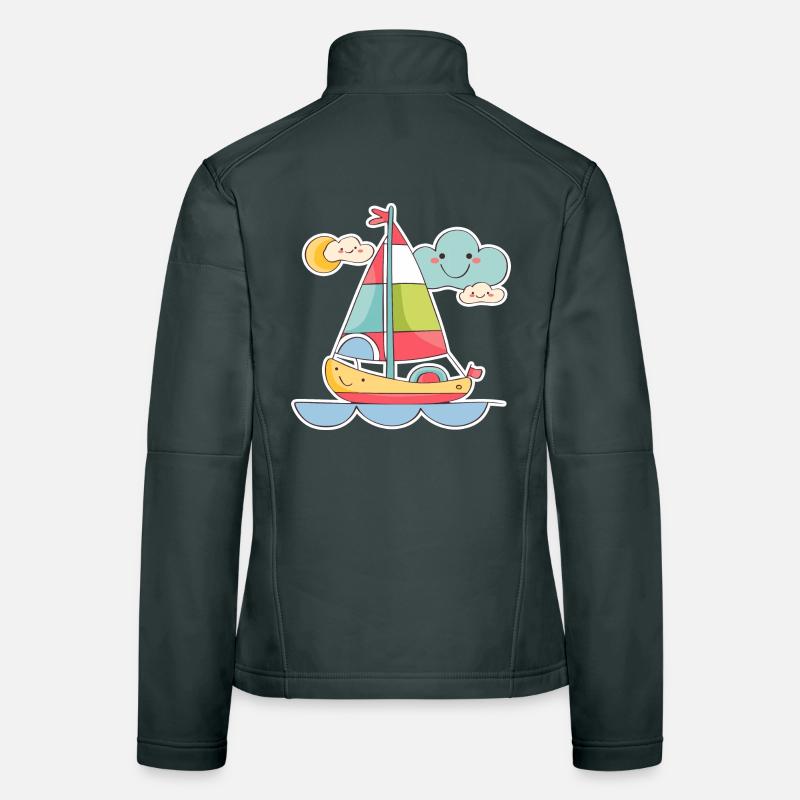 Sailing Comic Look Women's Softshell Jacket