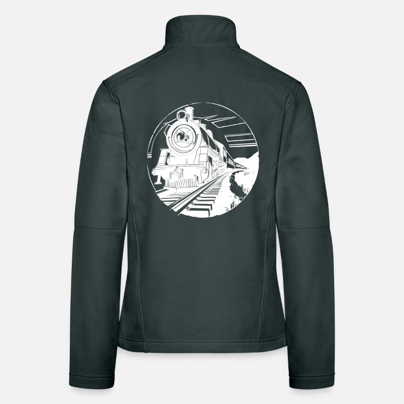 Railway Graphic Women's Softshell Jacket