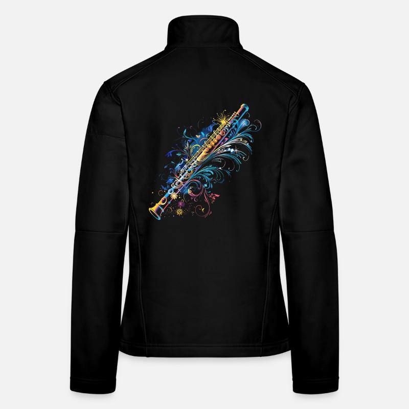 Flute Comic Women's Softshell Jacket