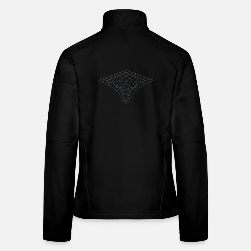 Géométrie de la relativité – Physique de la courbure de l’espace-temps Veste en tissu softshell Femme