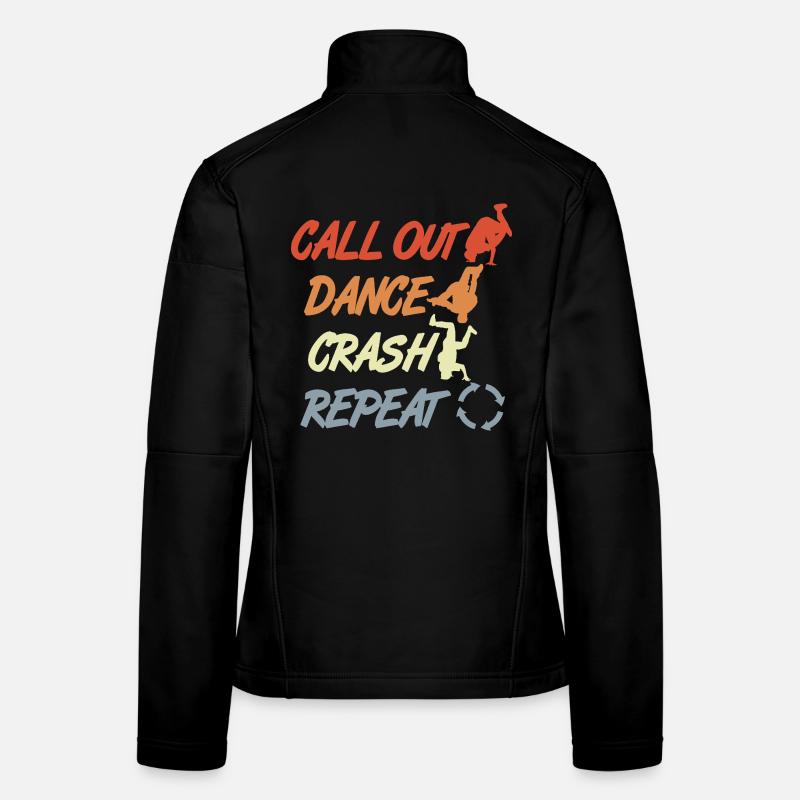 Citation de breakdance vintage Veste en tissu softshell Femme