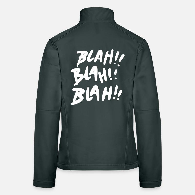 Bla Bla Bla Blanc Veste en tissu softshell Femme