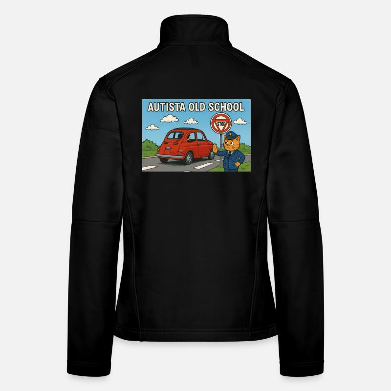 Autista_old_school Veste en tissu softshell Femme