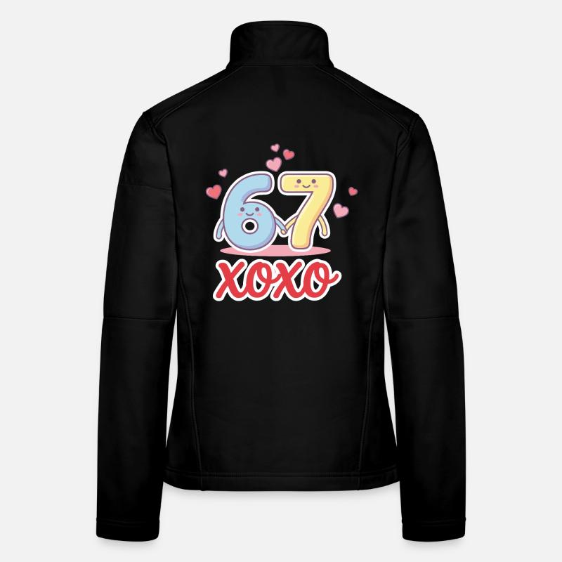 6 7 Sechs Sieben Valentinstag Meme Herz Niedlich  Frauen Softshelljacke