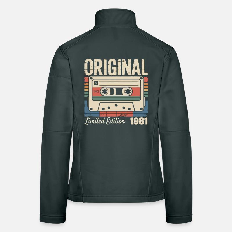 45th Anniversary - Vintage Gift 1981 Women's Softshell Jacket