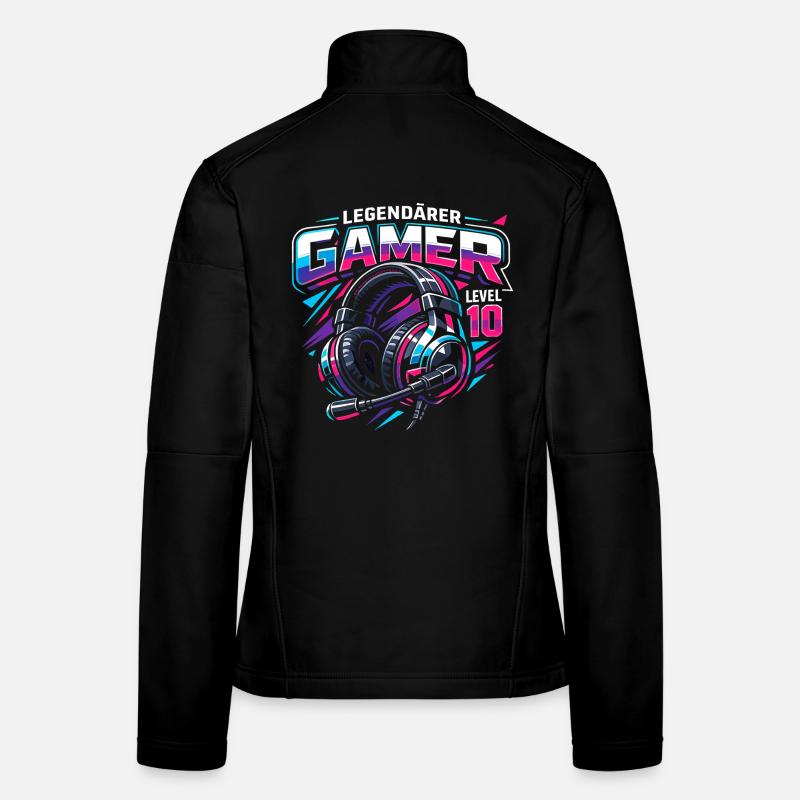 Level 10 Complete Geburtstag Gamer Frauen Softshelljacke