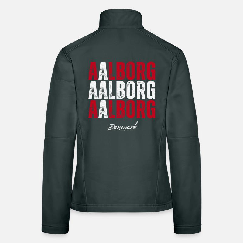 Aalborg dans le cœur, Danemark présent Veste en tissu softshell Femme