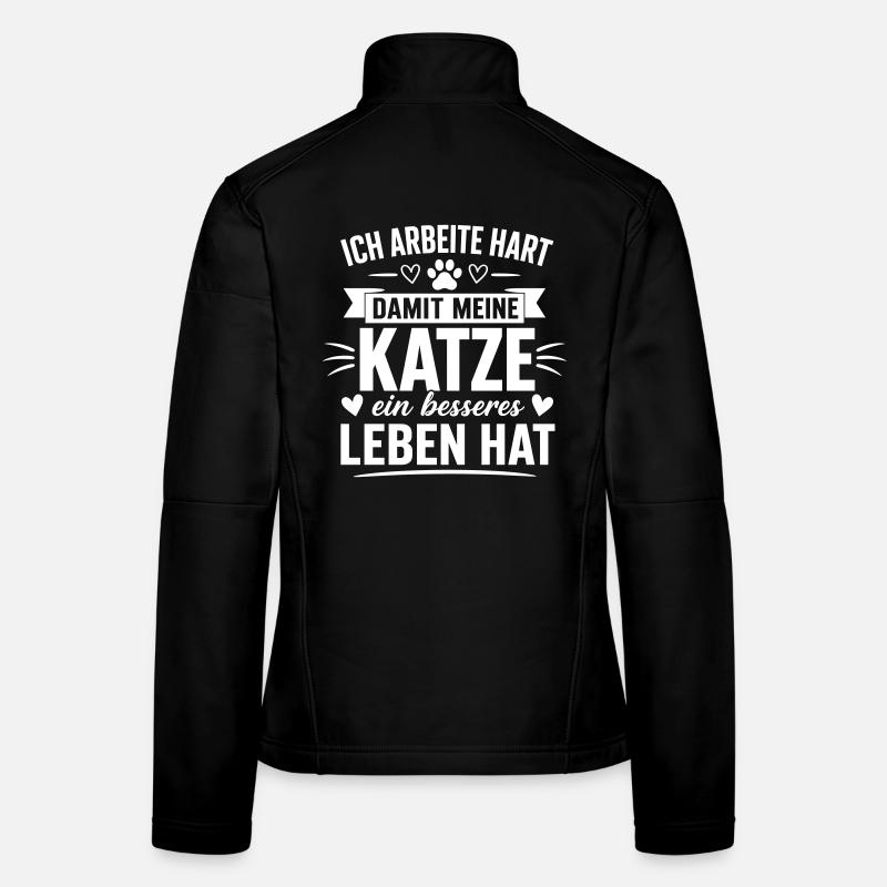 Travailler pour Cat Life Veste en tissu softshell Femme