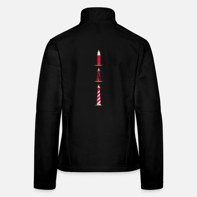 Leuchttürme Texel, Den Oever, Westerlichttoren Frauen Softshelljacke