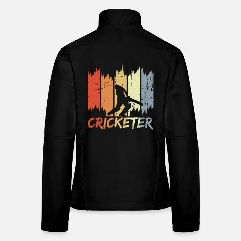 Retro Cricketer Women's Softshell Jacket