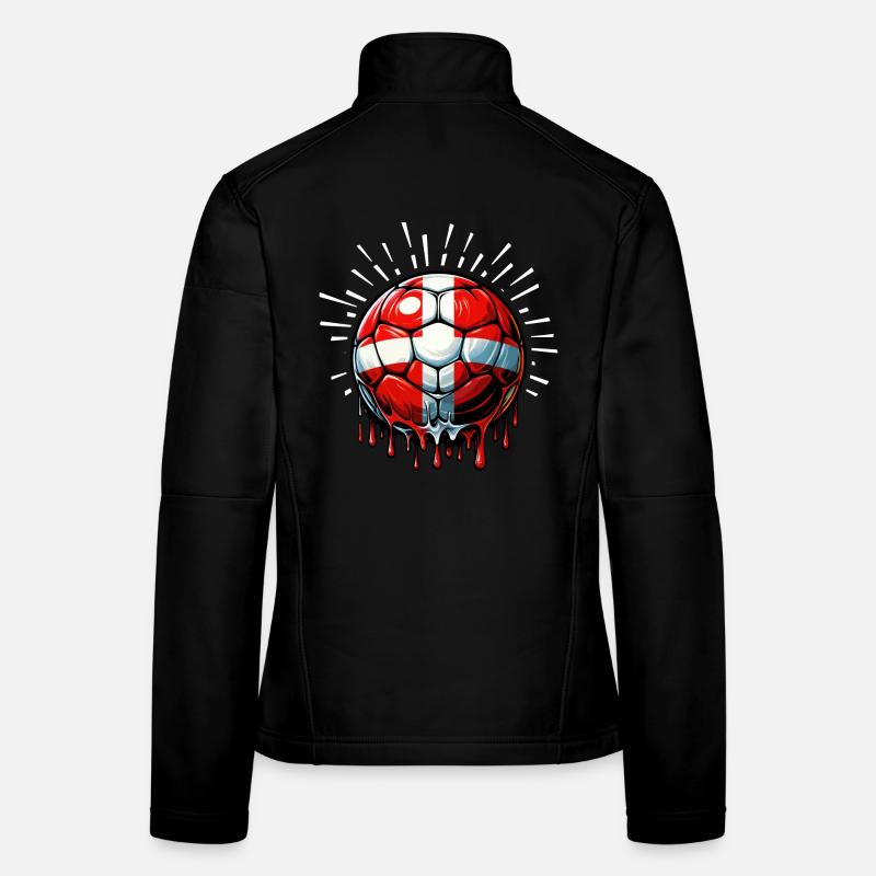 EM 2024 Dänemark Fan-Shirt Frauen Softshelljacke