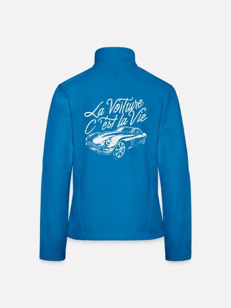 La voiture c'est la vie humour anniversaire - Veste en tissu softshell Femme - noir - Dos