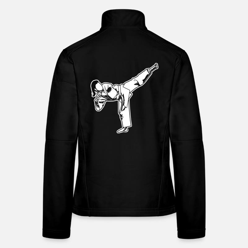Weibliche Karateka Frauen Softshelljacke