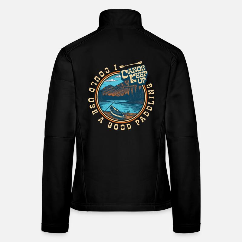 I could use a good paddling - Frauen Softshelljacke - Schwarz