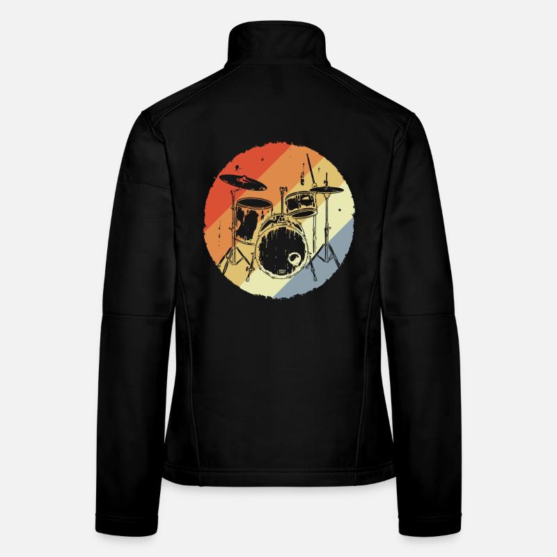 Drums Retro Women's Softshell Jacket