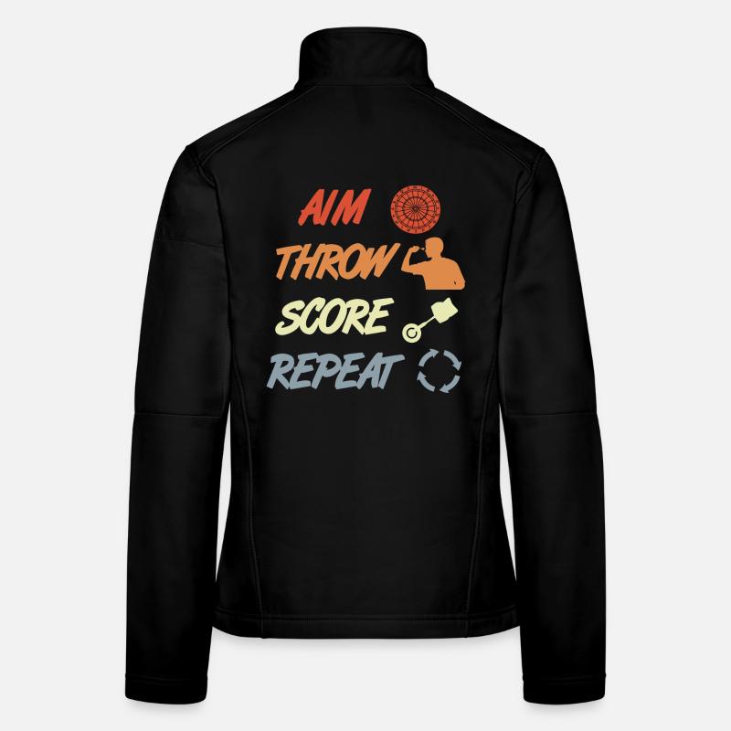 Dart Motivation Frauen Softshelljacke